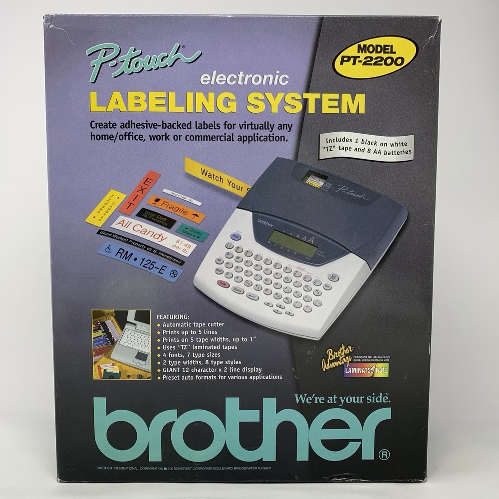 Brother P-Touch Model PT-2200 Electronic Labeling System New in Box